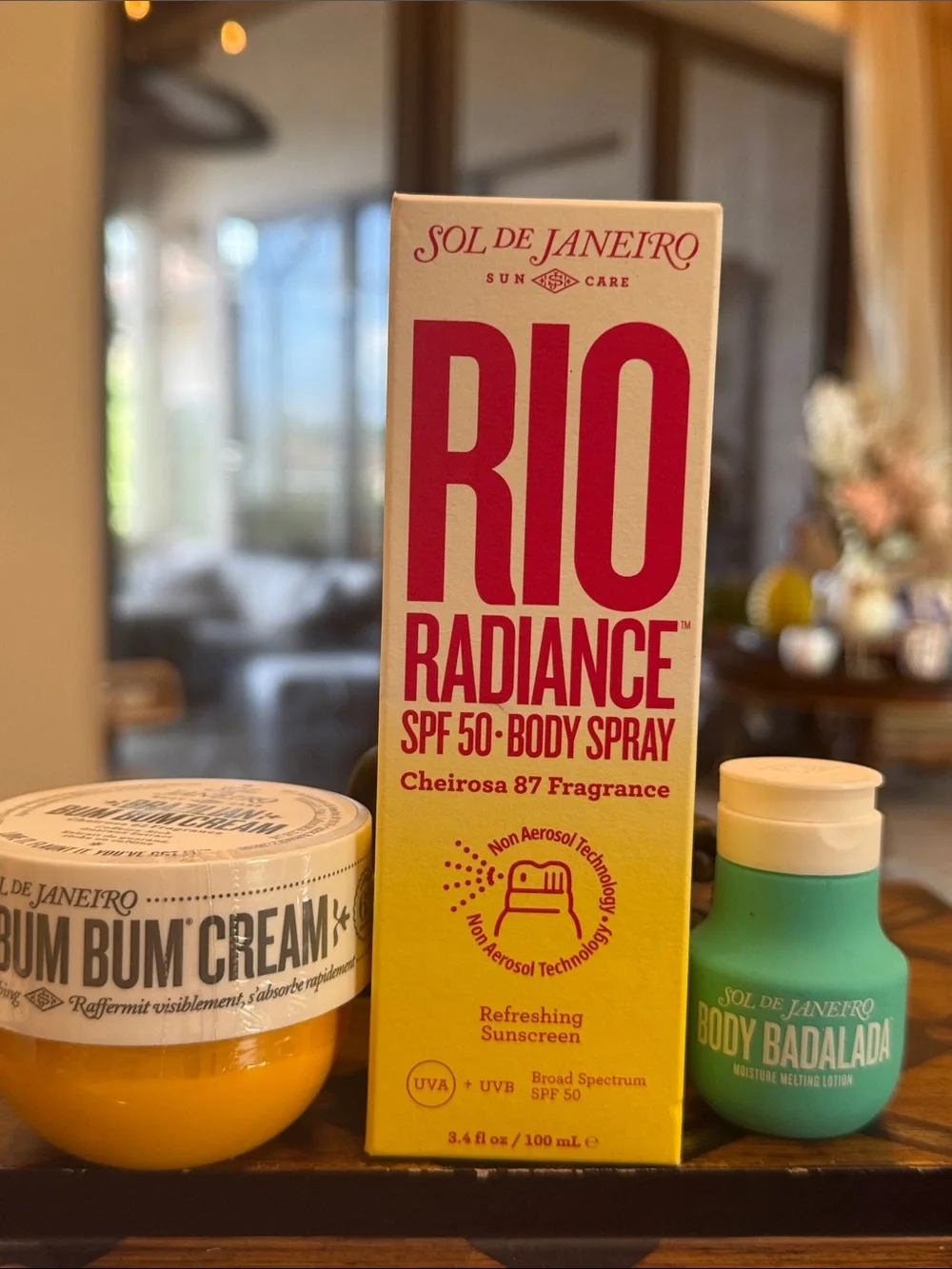 Sol de Janeiro Rio Radiance SPF 50+ Body Spray, Bum Cream & Body Badalada